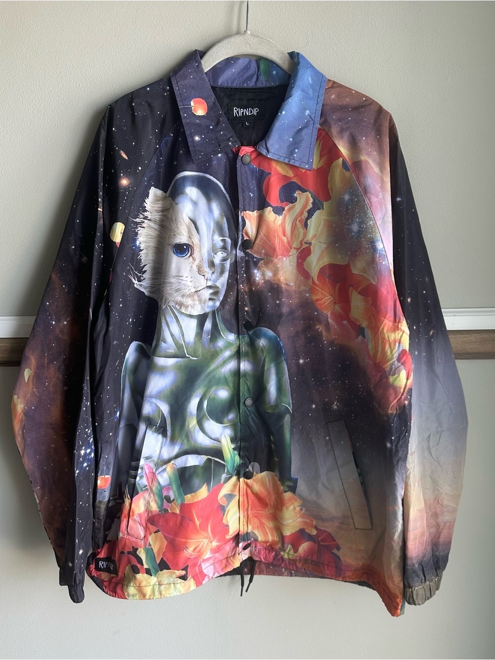 NEW RIPNDIP Graphic Galactica Coach’s Jacket
